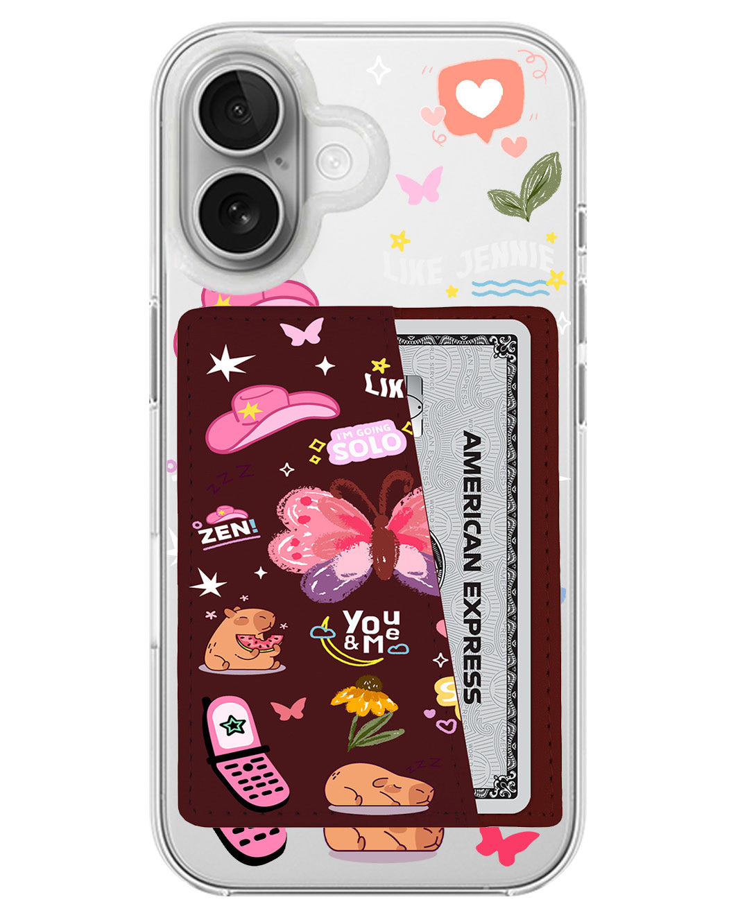 iPhone Leather Wallet Case - Jennie