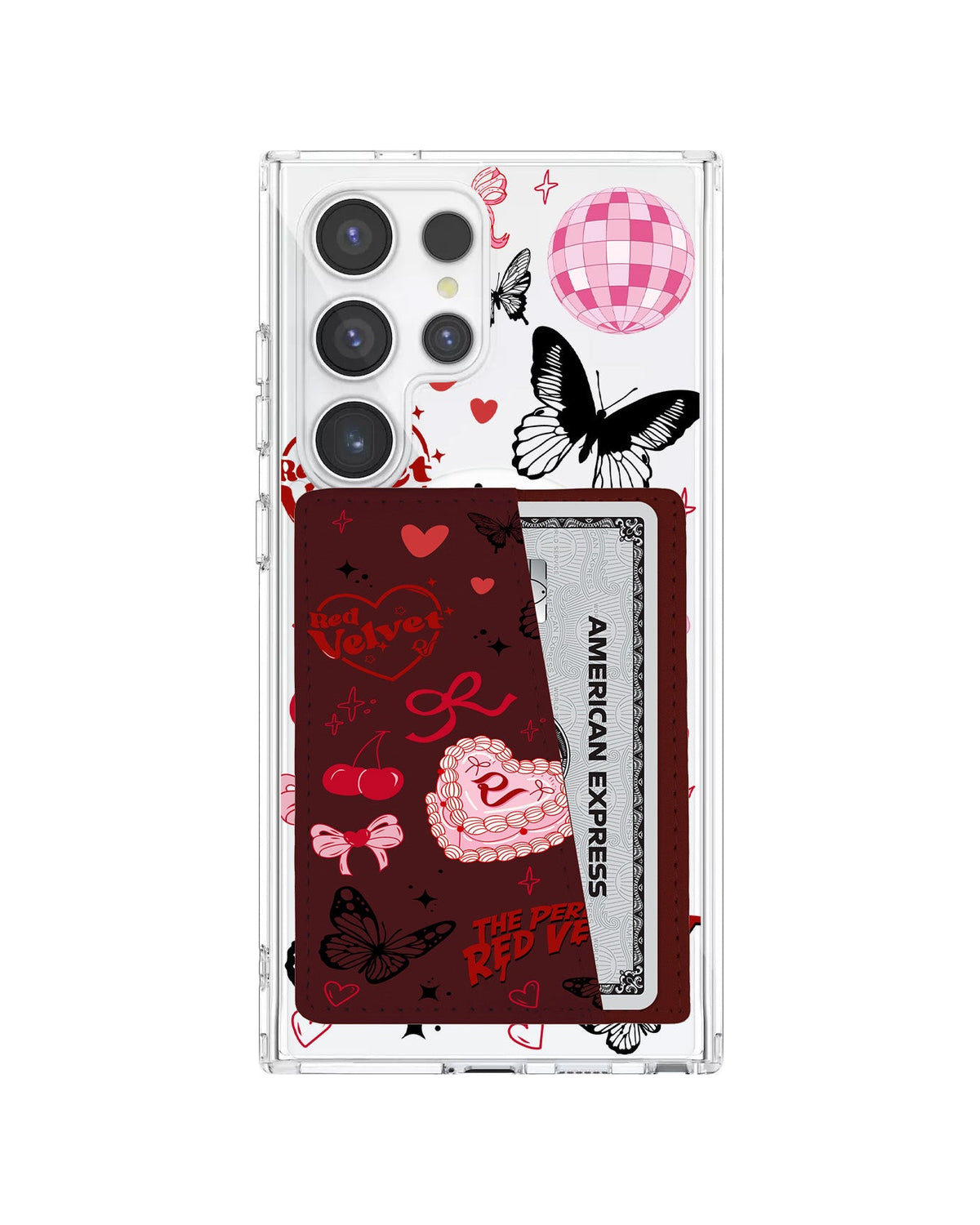 Android Leather Wallet Case - Red Velvet 2