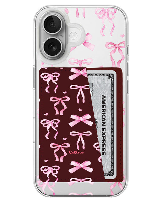 iPhone Leather Wallet Case - Love Coquette