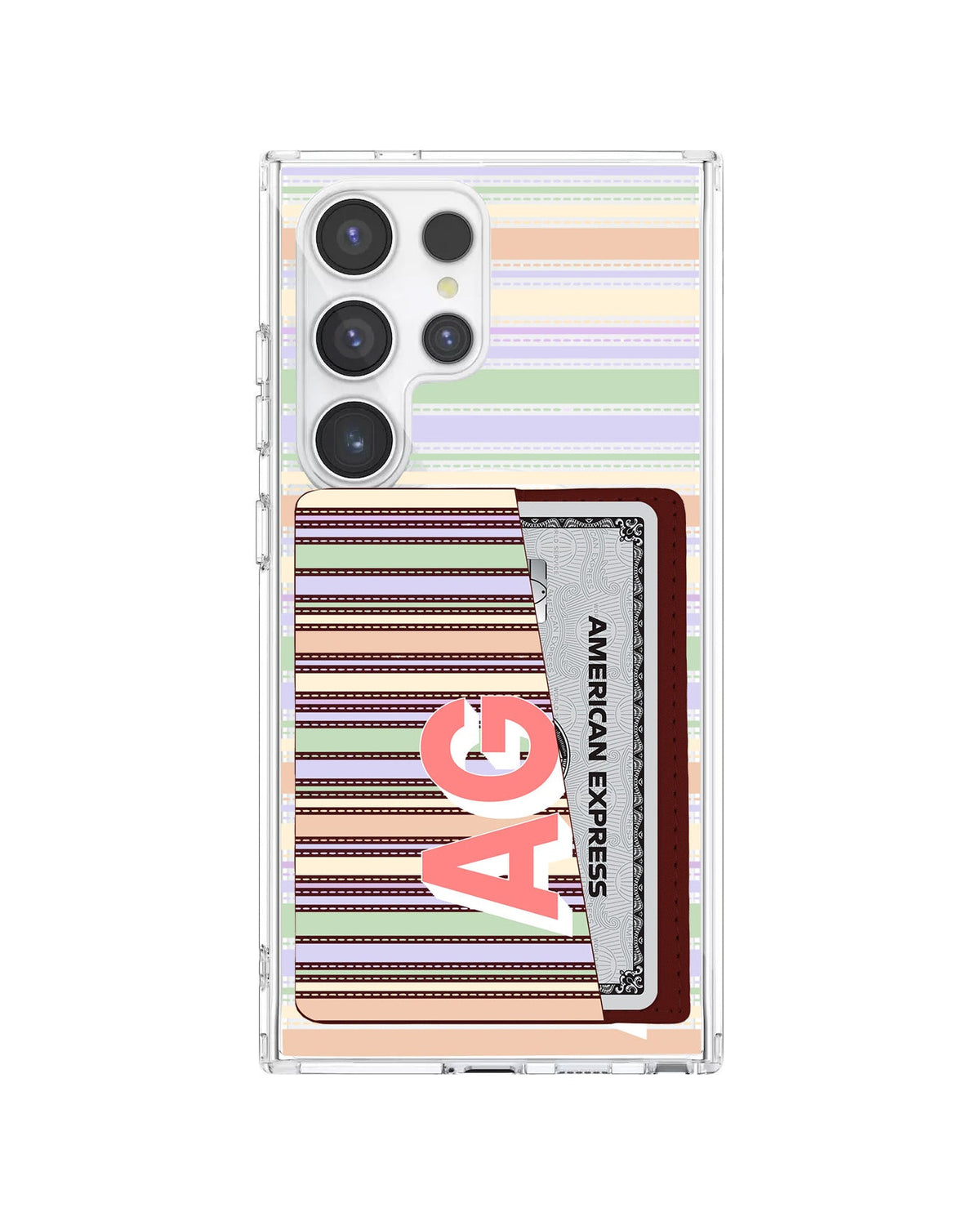 Android Leather Wallet Case - Dreamy Pastels