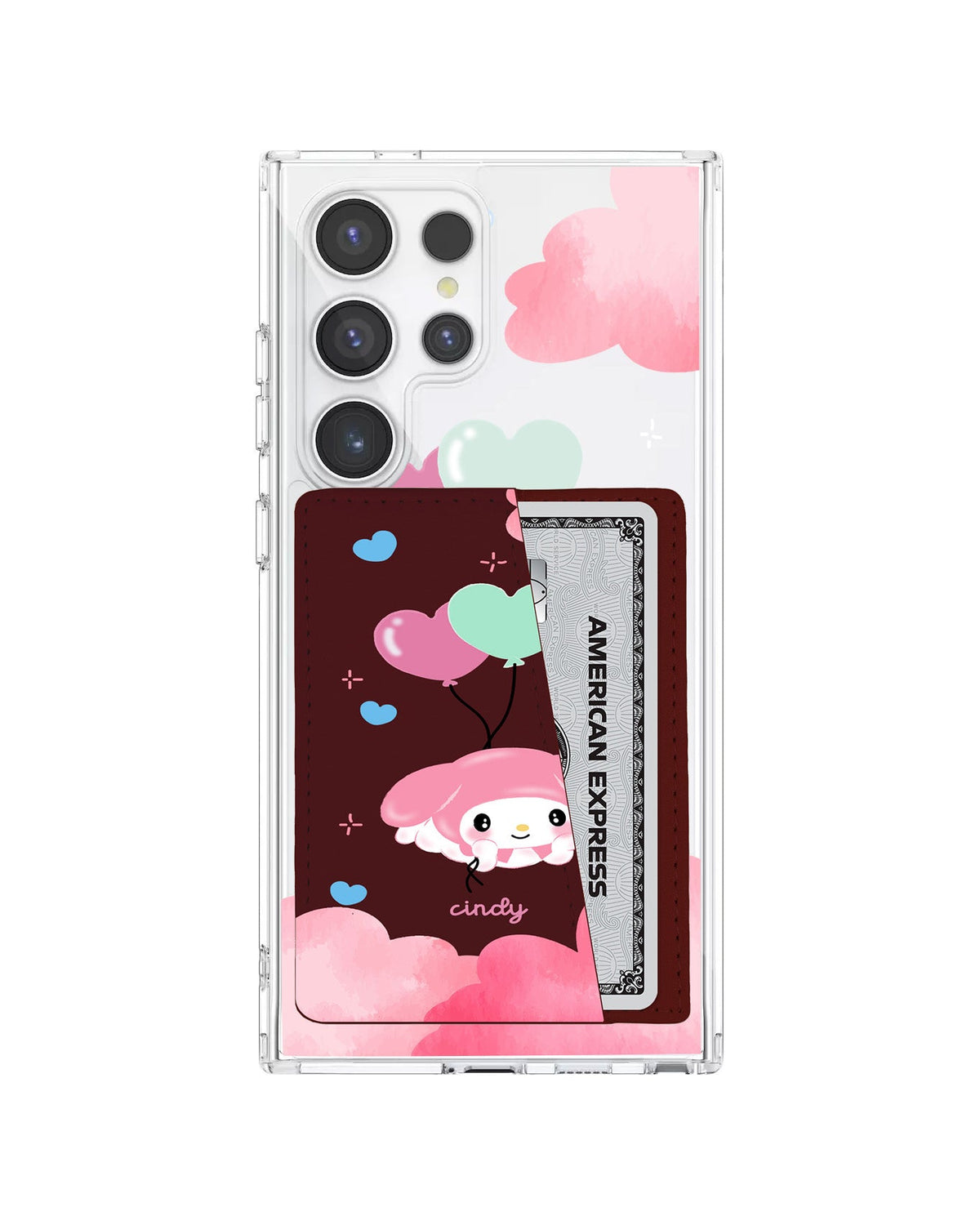 Android Leather Wallet Case - Balloon Melody