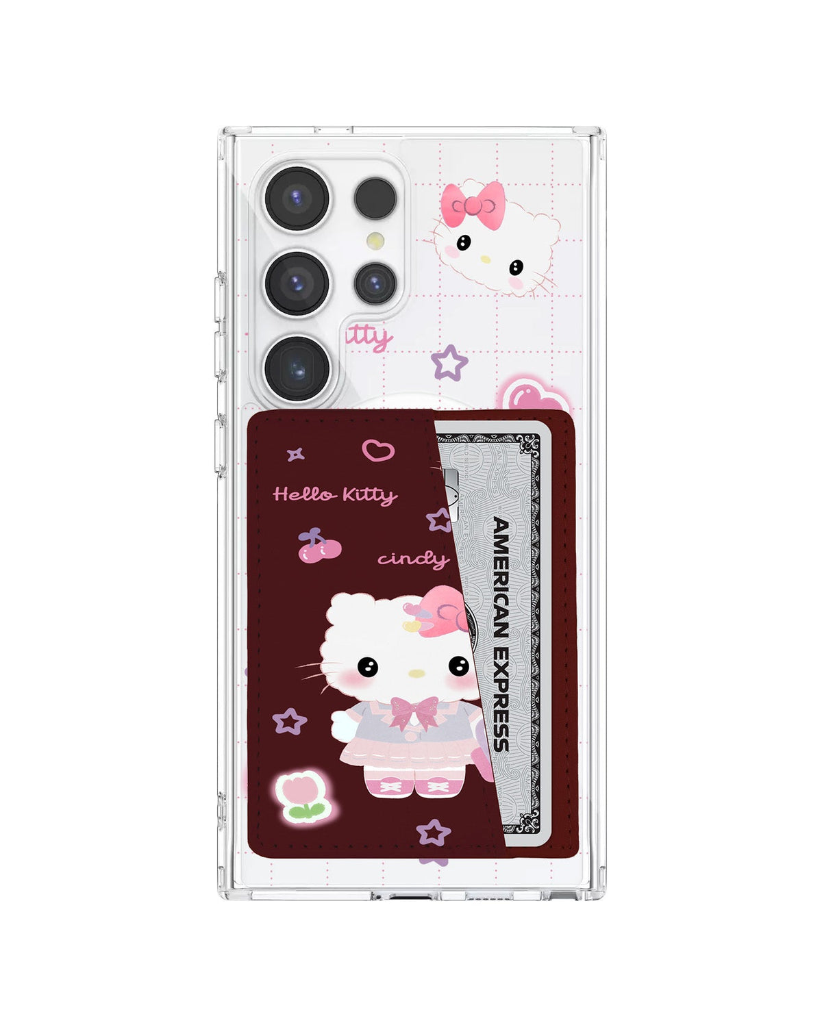Android Leather Wallet Case - Kitty Fashion