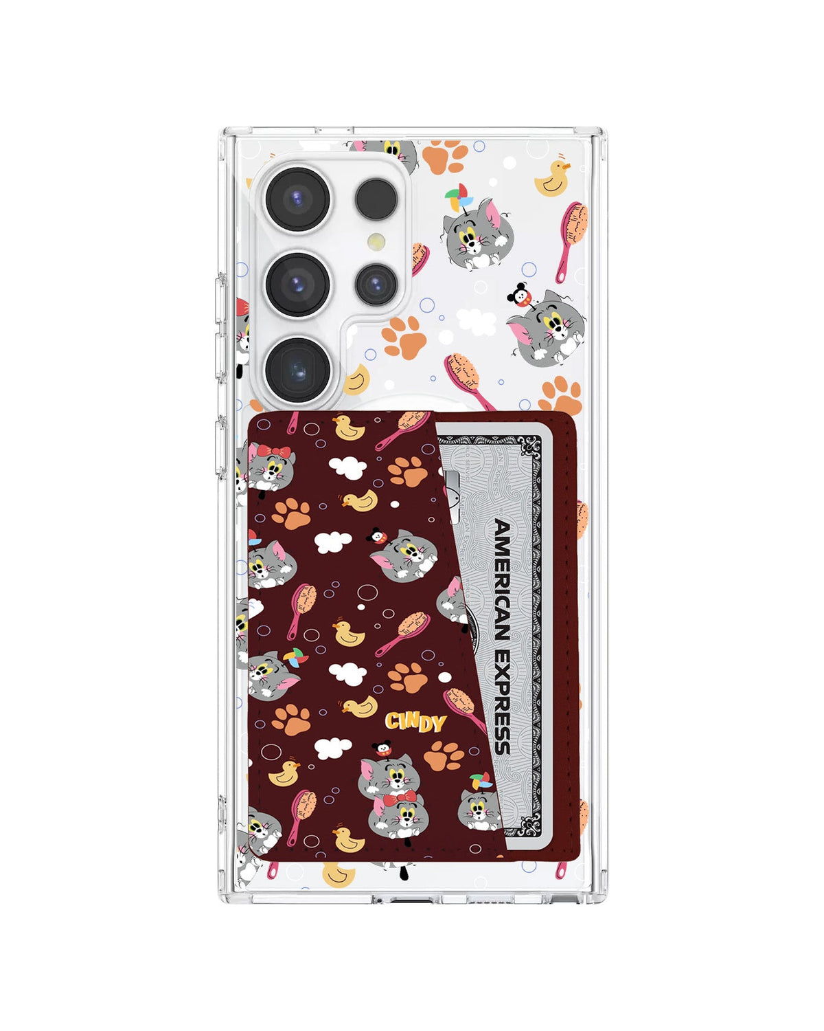 Android Leather Wallet Case - Tom The Cat