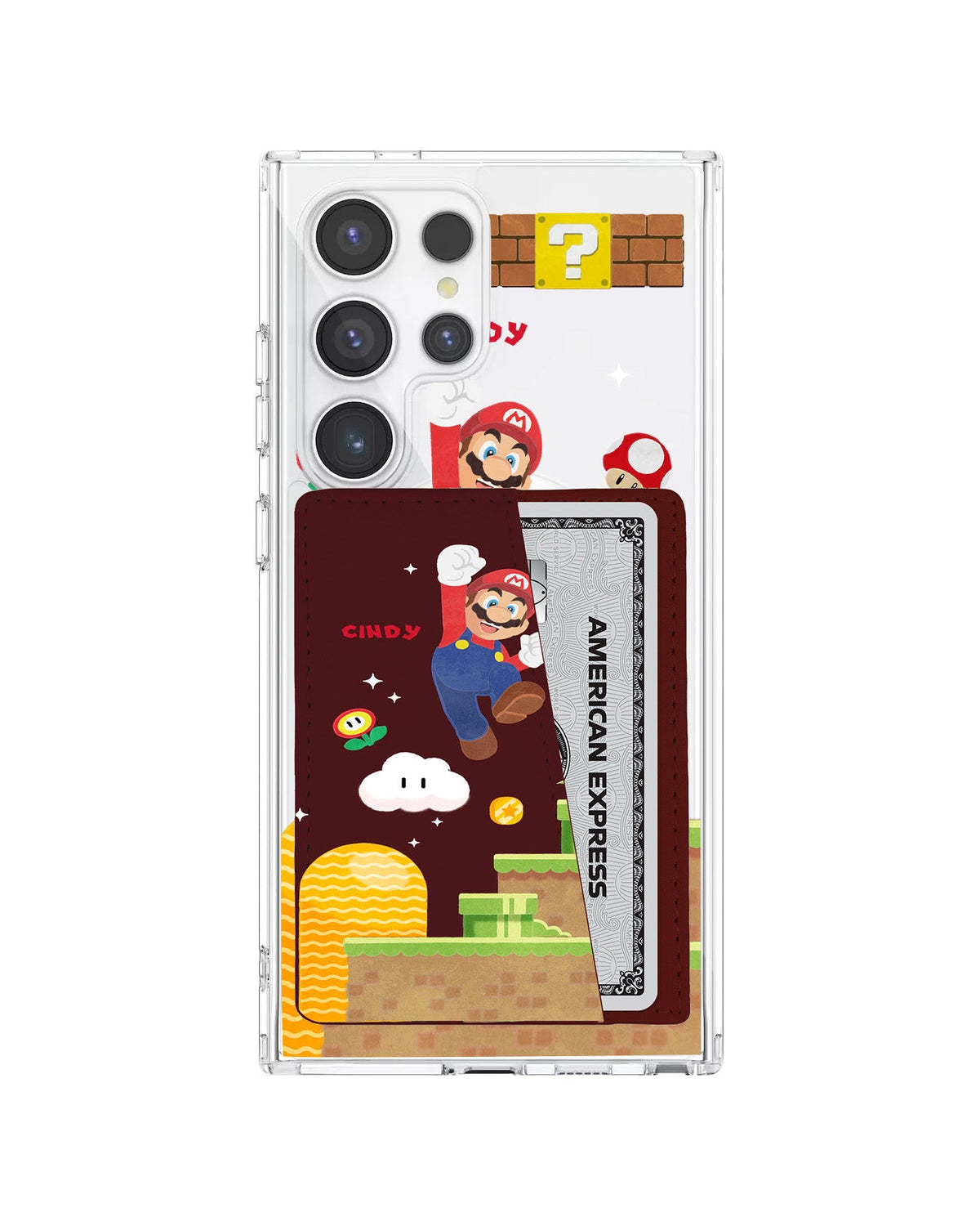 Android Leather Wallet Case - Its Me Mario