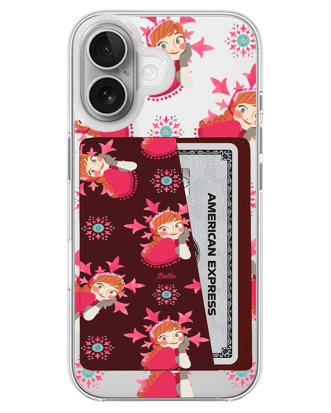 iPhone Leather Wallet Case - Anna