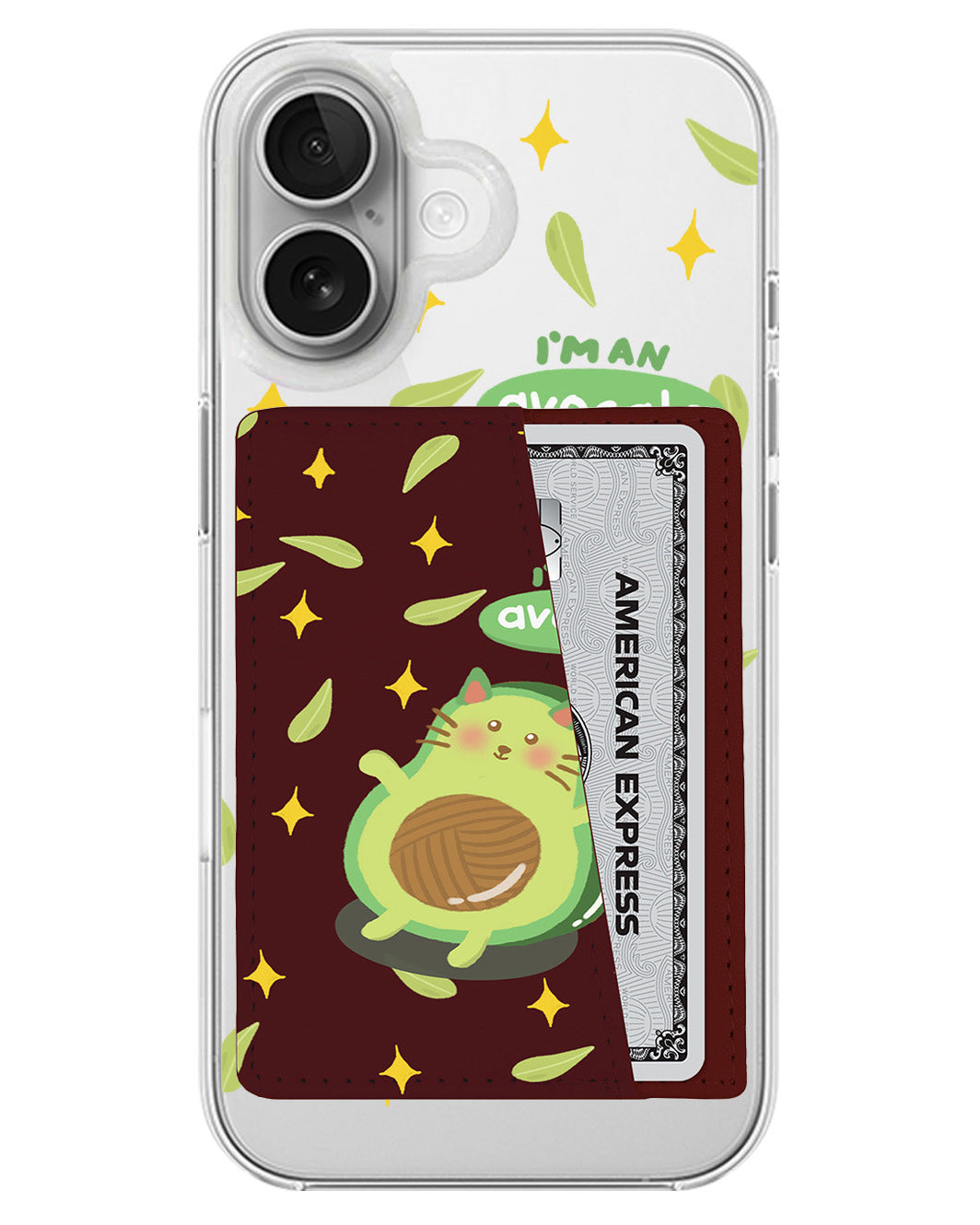 iPhone Leather Wallet Case - Avo