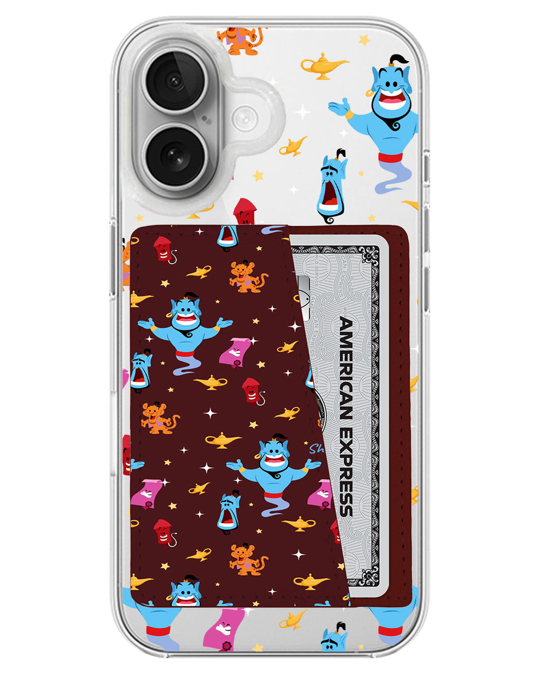 iPhone Leather Wallet Case - Genie The Lamp