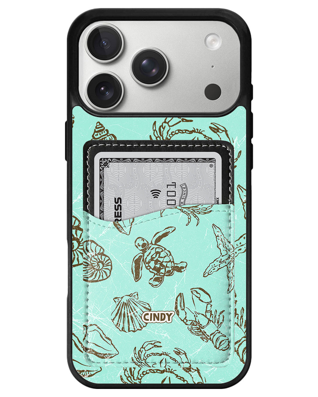 iPhone Phone Wallet Case - Sea Creatures