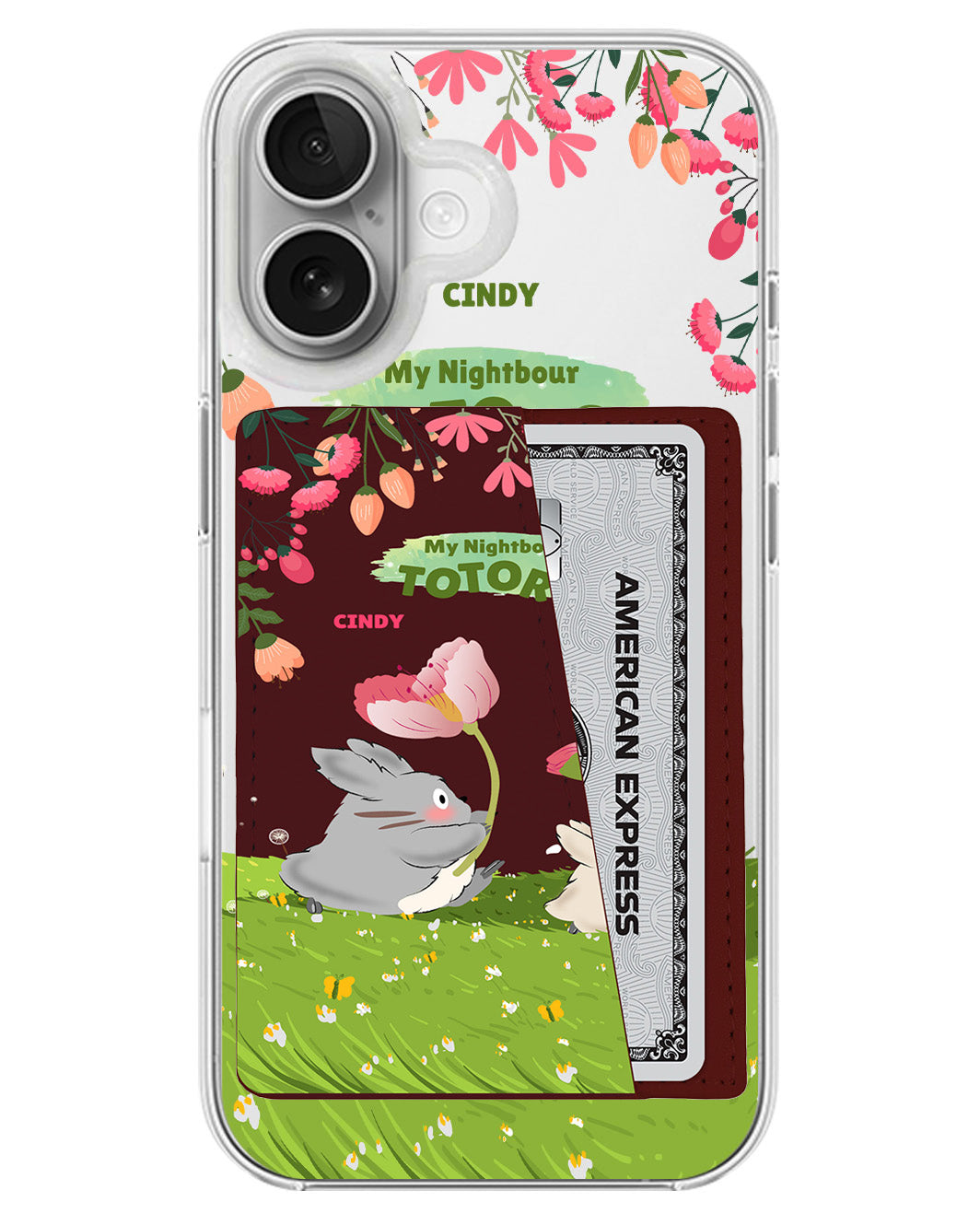 iPhone Leather Wallet Case - My Nightbour Totoro