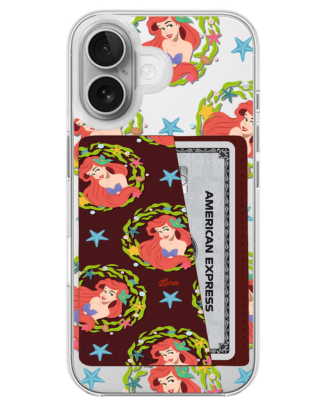 iPhone Leather Wallet Case - Ariel