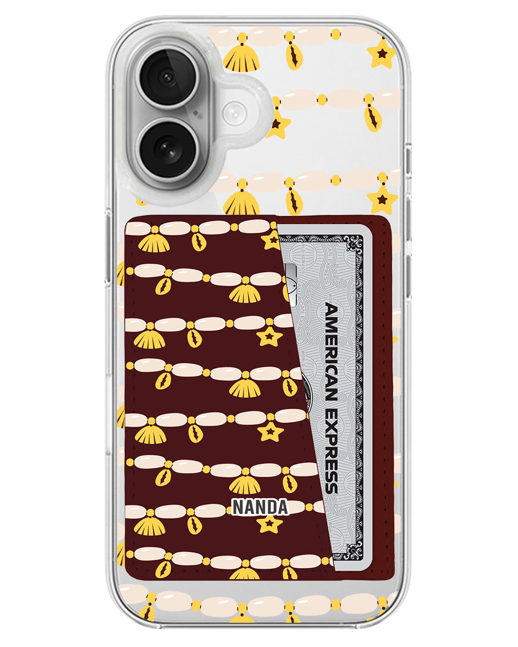 iPhone Leather Wallet Case - Sea Treasure