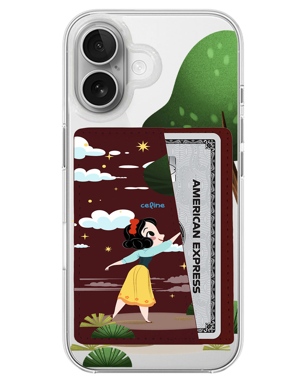 iPhone Leather Wallet Case - Snow White