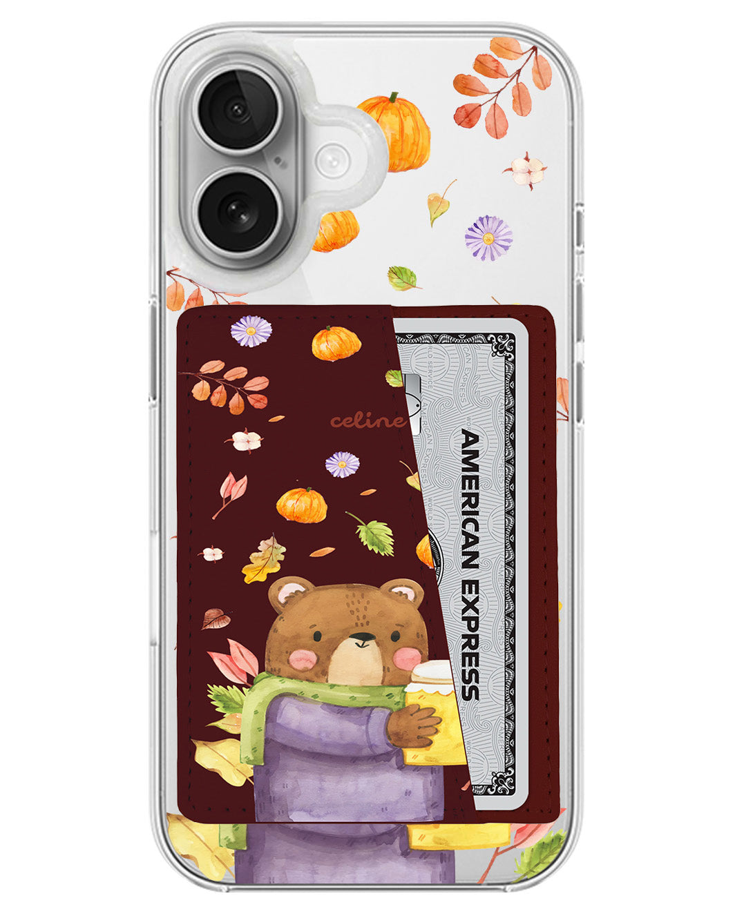 iPhone Leather Wallet Case - Honey In Autum