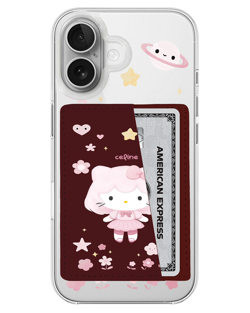 iPhone Leather Wallet Case - Hello Kitty