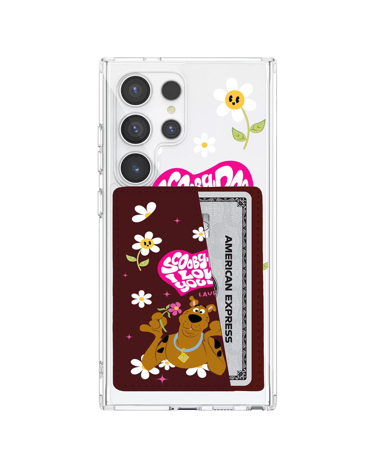 Android Leather Wallet Case - Scooby Love You
