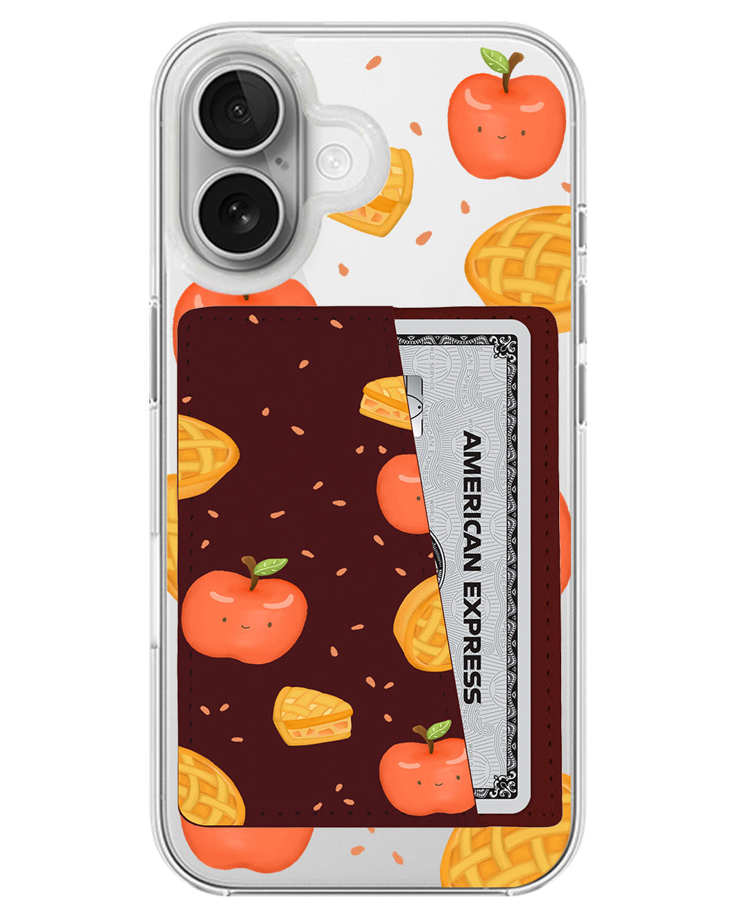 iPhone Leather Wallet Case - Apple Pie