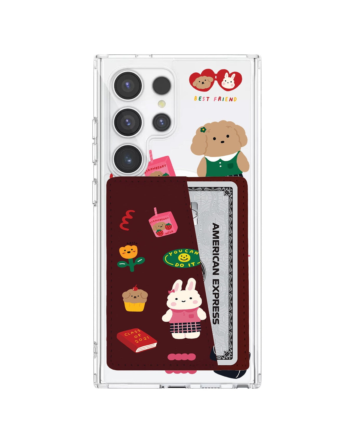 Android Leather Wallet Case - Class Of Bunny