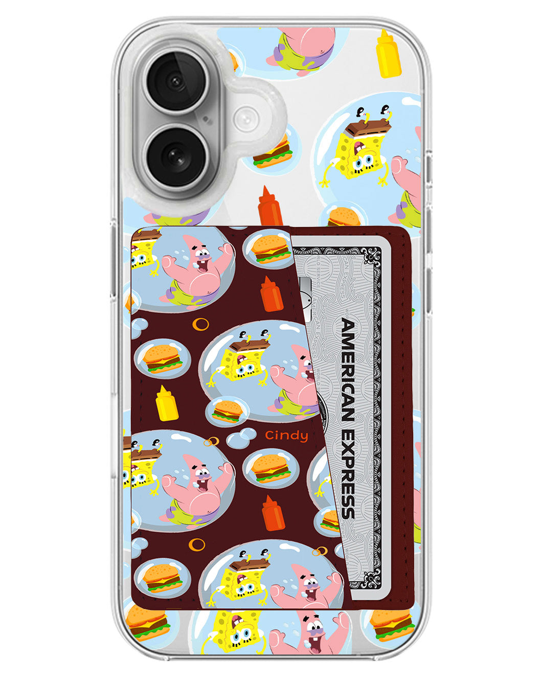 iPhone Leather Wallet Case - Bubble Patty