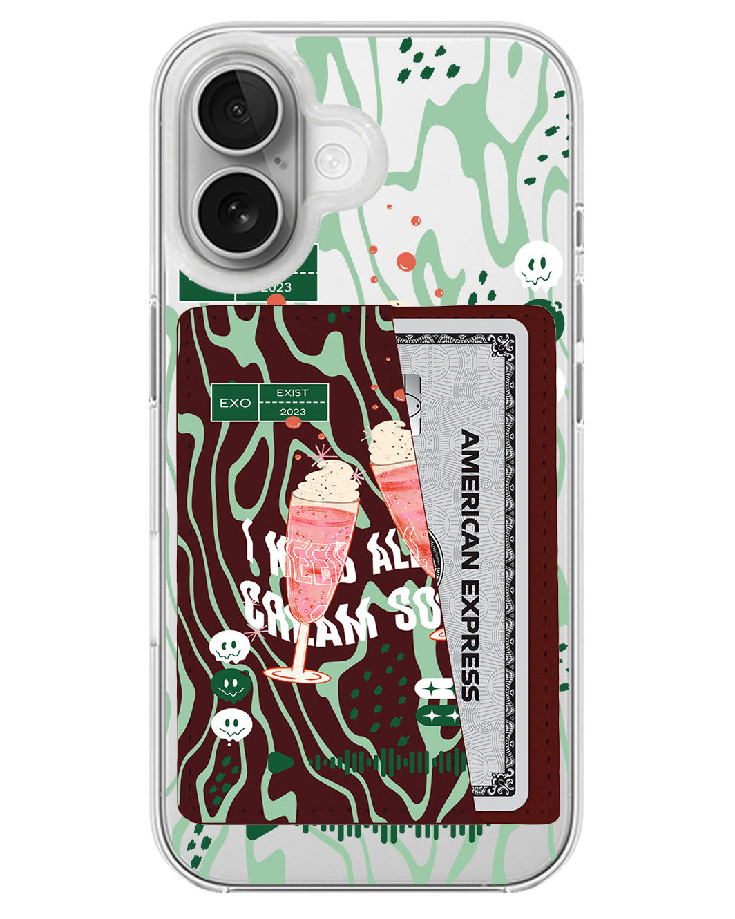 iPhone Leather Wallet Case - EXO 1