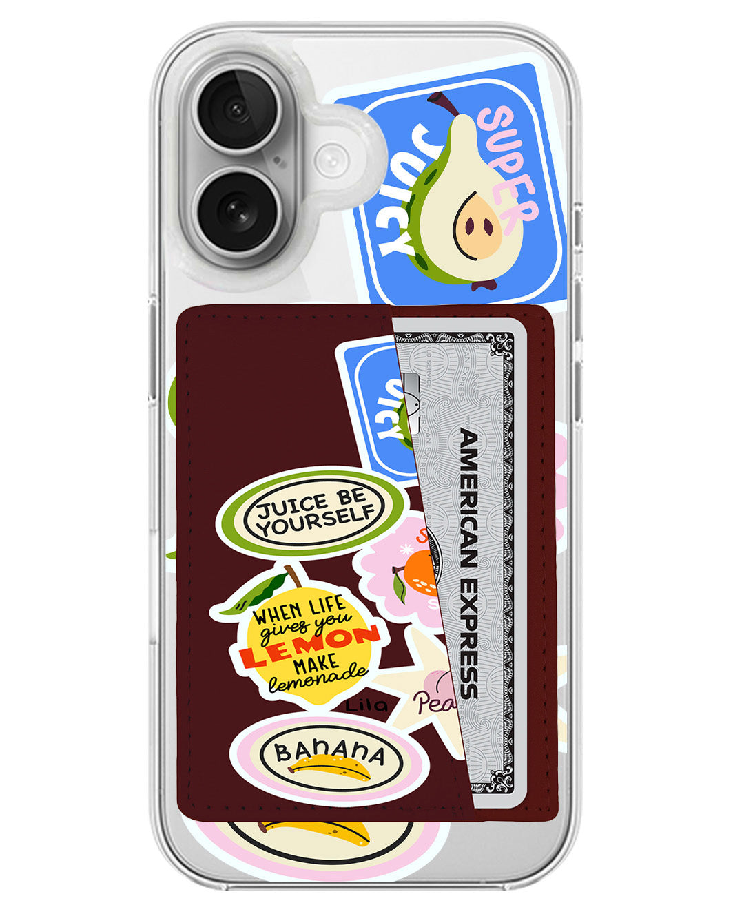 iPhone Leather Wallet Case - Juice Be Yourself