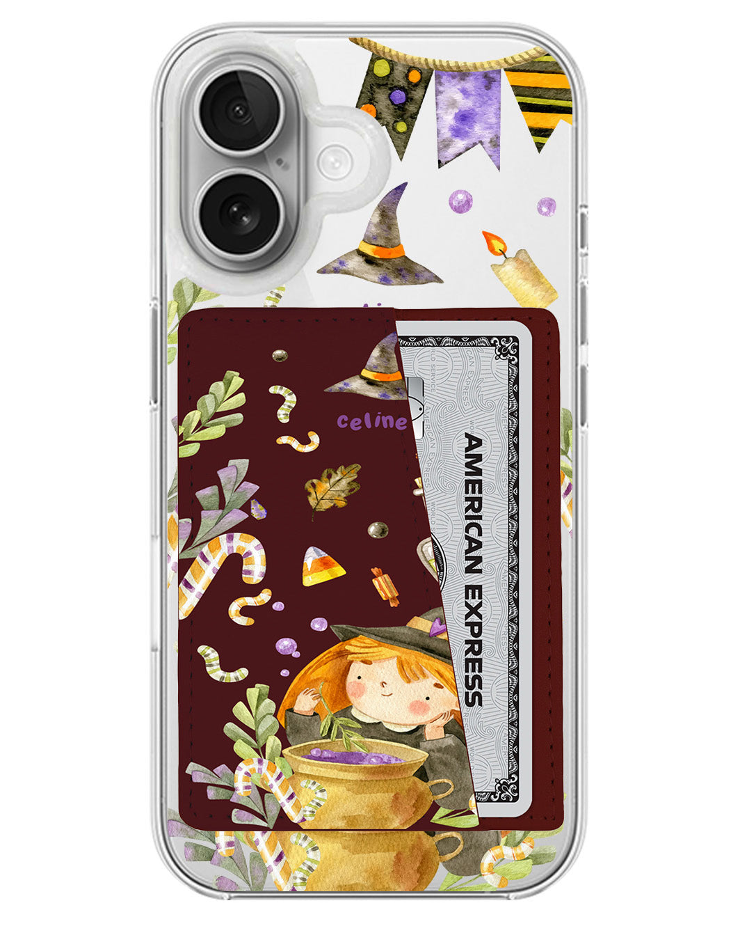 iPhone Leather Wallet Case - Witch's Posion