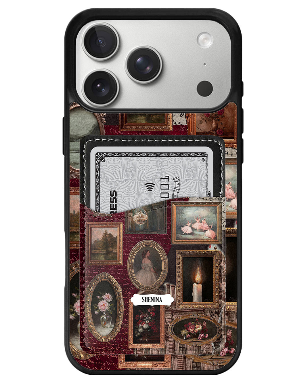 iPhone Phone Wallet Case - Haunted canvas