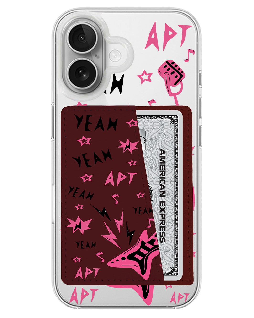 iPhone Leather Wallet Case - Rose Apt
