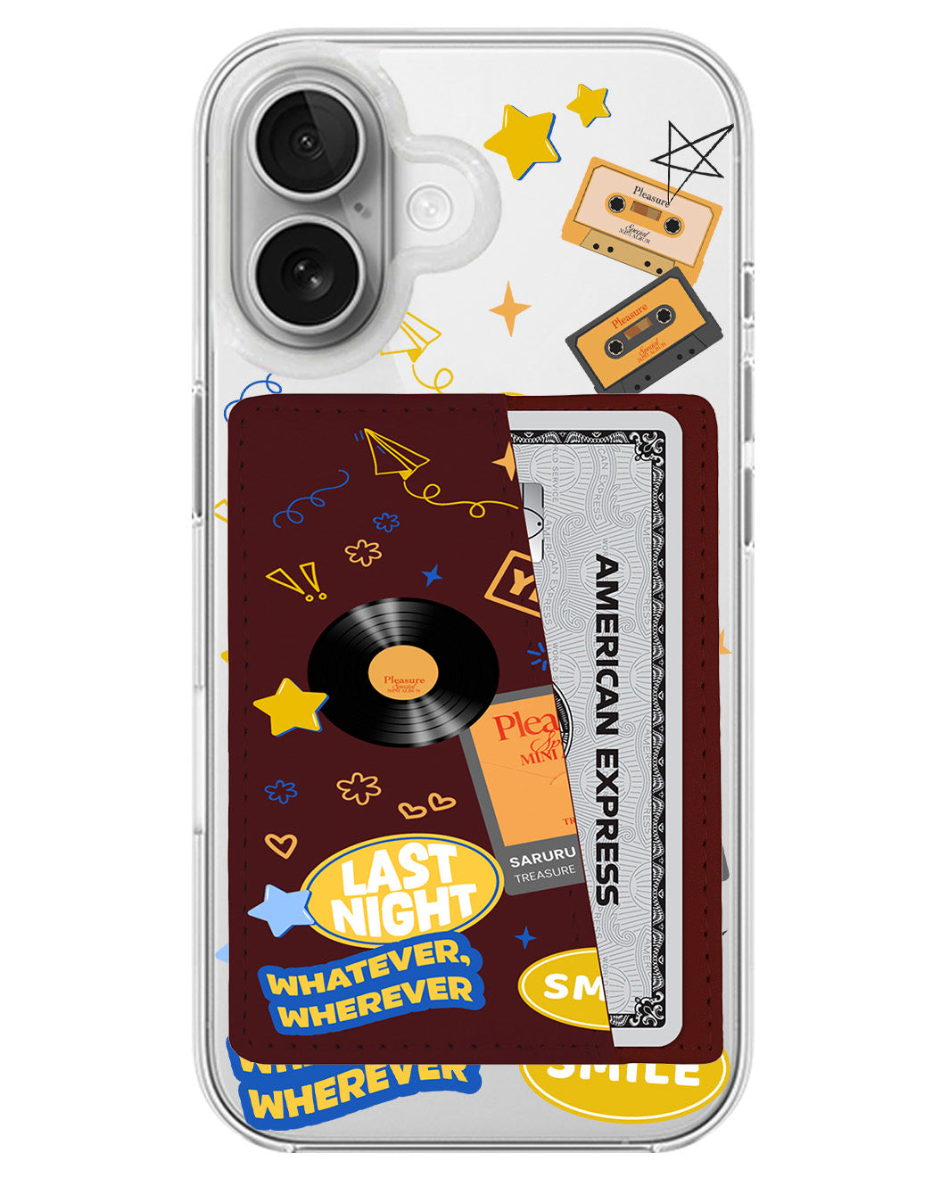 iPhone Leather Wallet Case - Treasure 3