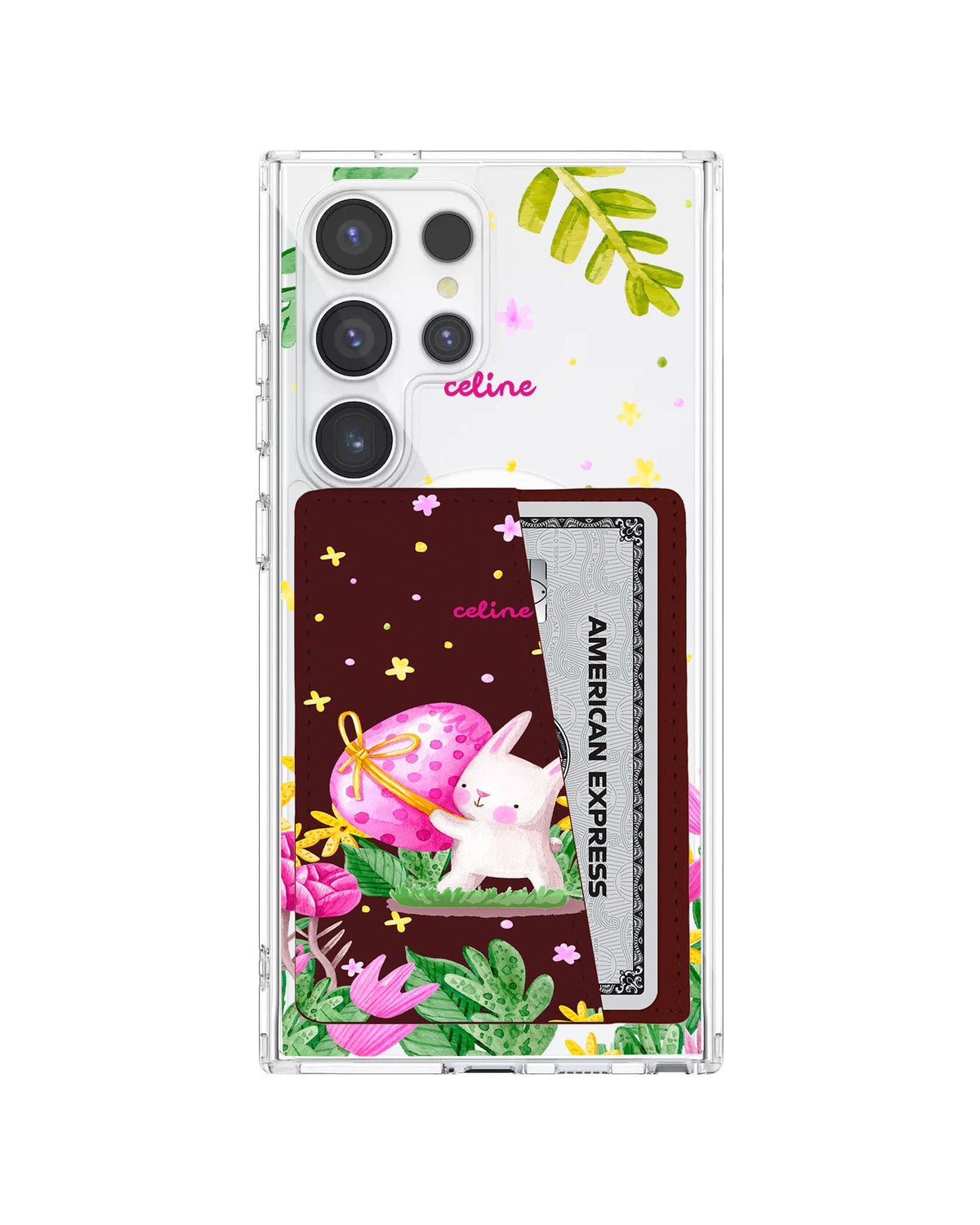 Android Leather Wallet Case - Easter Bunny