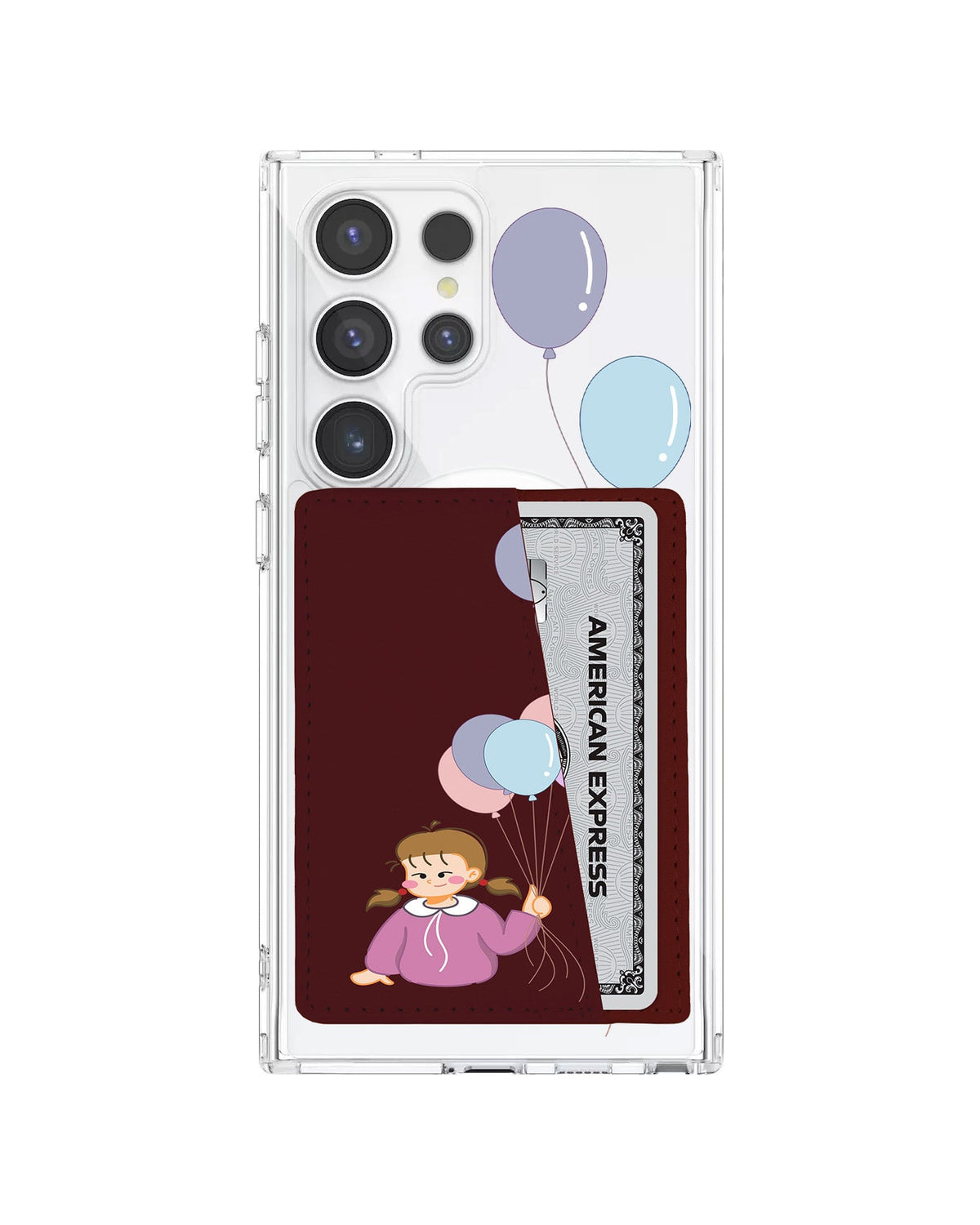Android Leather Wallet Case - Lily