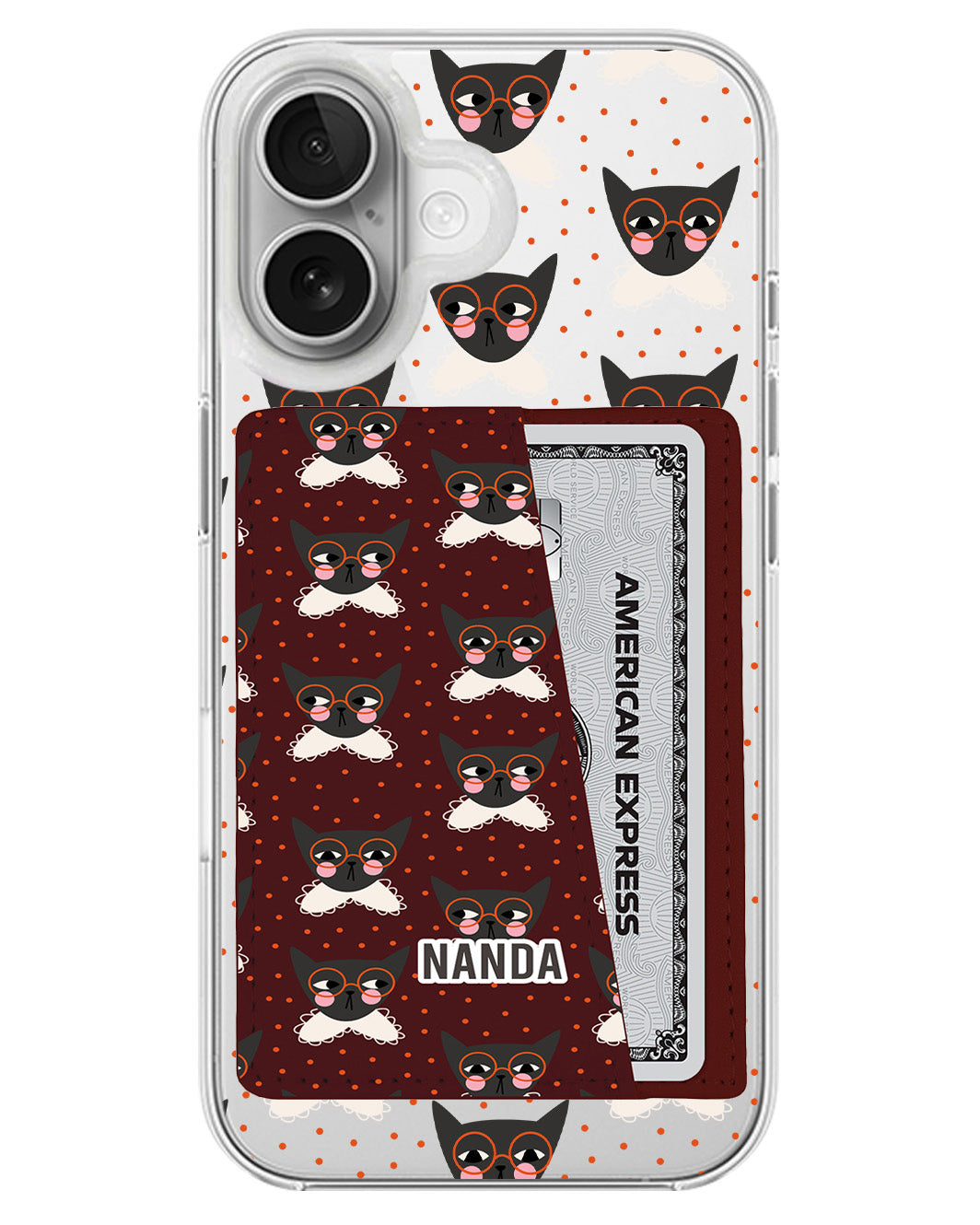 iPhone Leather Wallet Case - Little Friends