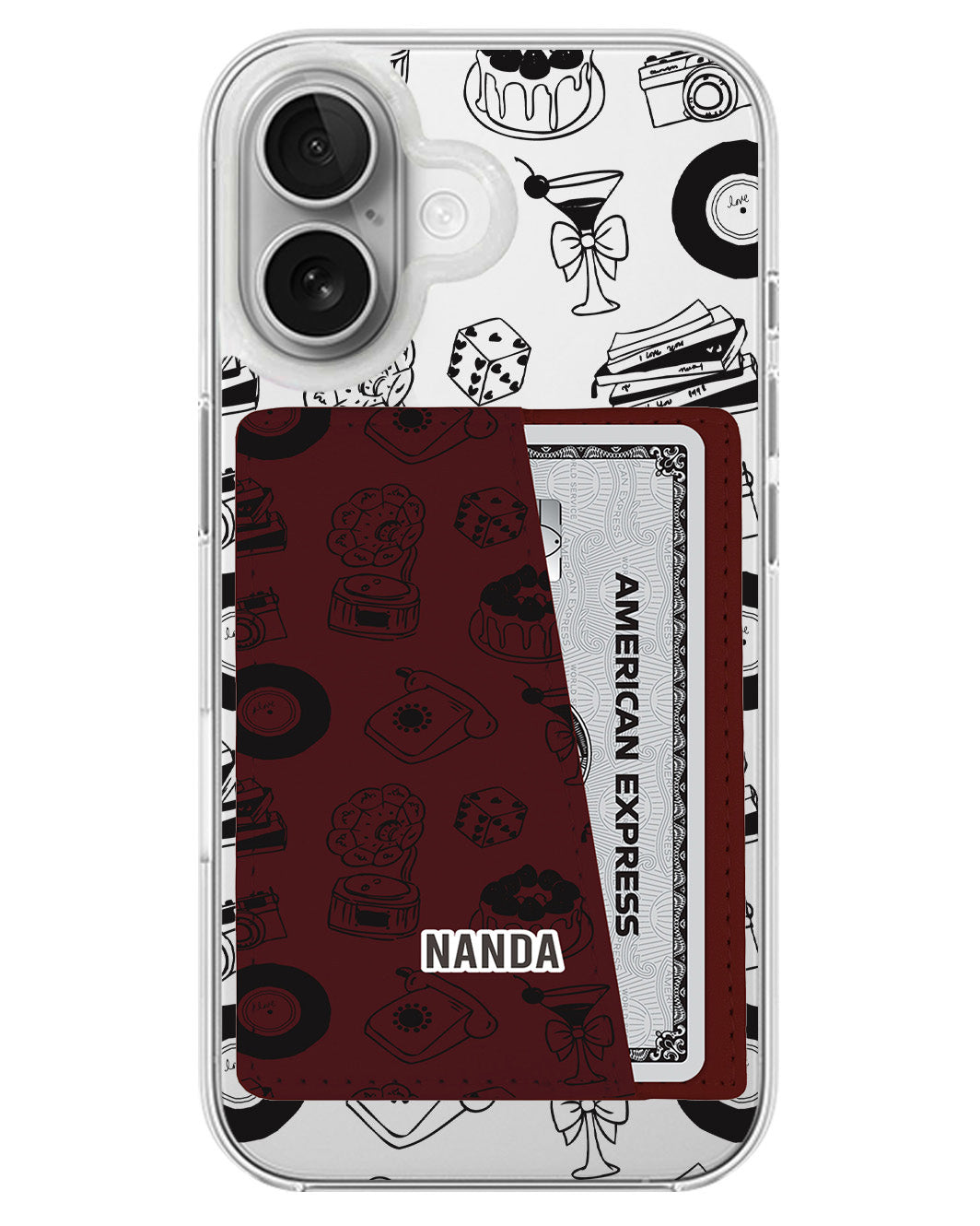 iPhone Leather Wallet Case - Sugar Rush