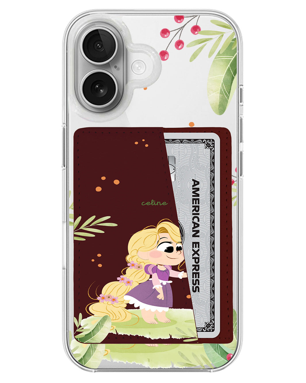 iPhone Leather Wallet Case - Rapunzel Pascal