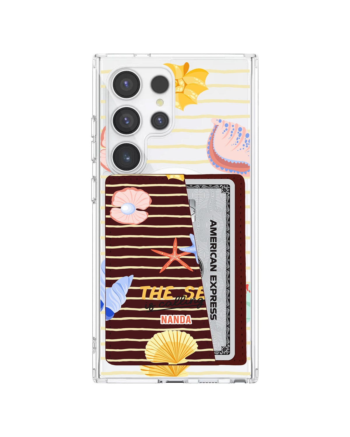 Android Leather Wallet Case - Sea Is Calling