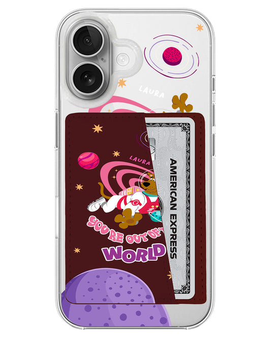 iPhone Leather Wallet Case - Scooby Out Of World