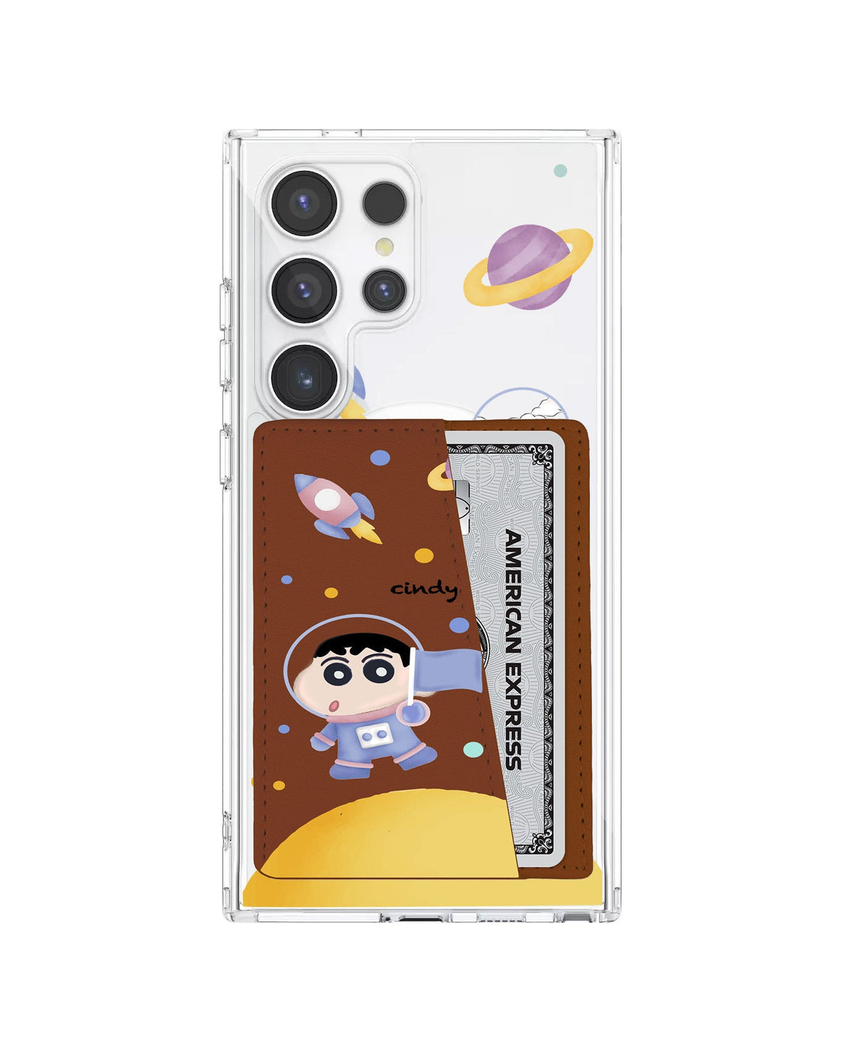 Android Leather Wallet Case - Shincan In The Moon