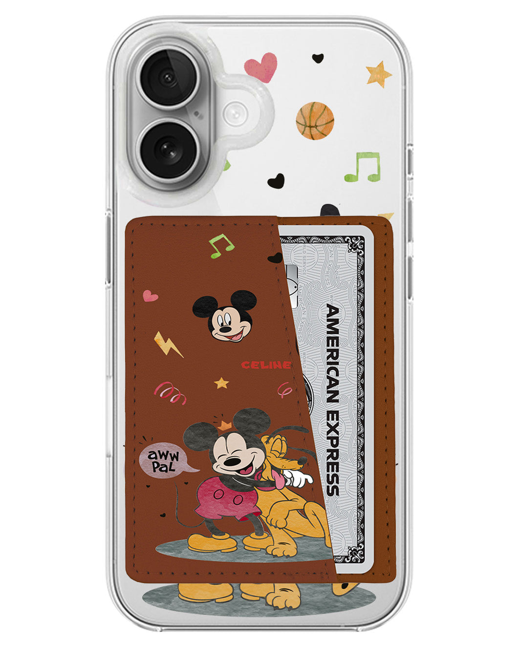 iPhone Leather Wallet Case - Mickey Pal