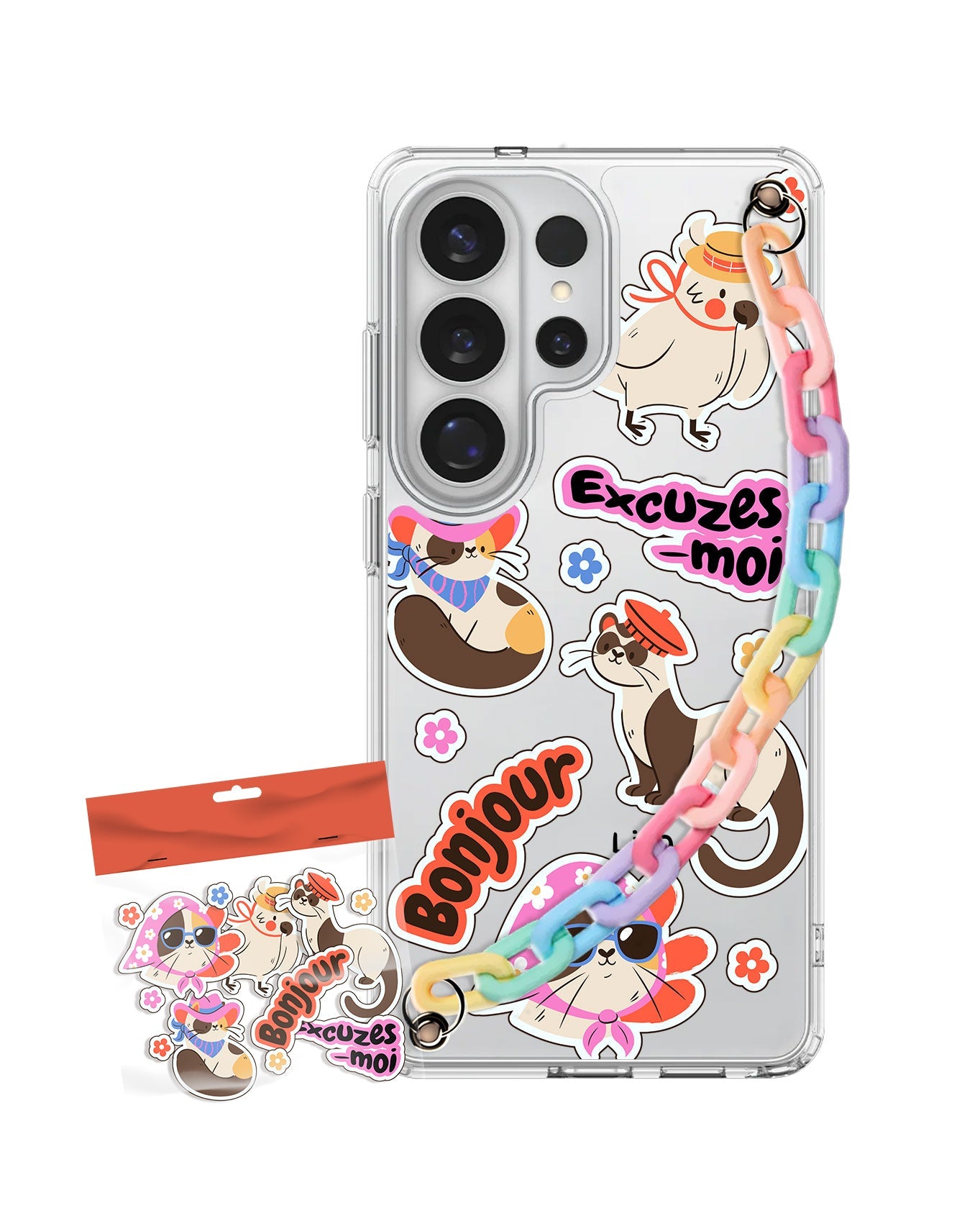 Android Chain Strap Case - Cattitude On Point