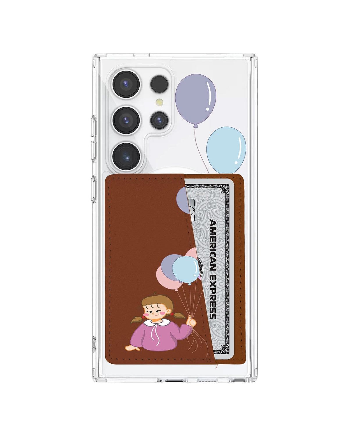 Android Leather Wallet Case - Lily