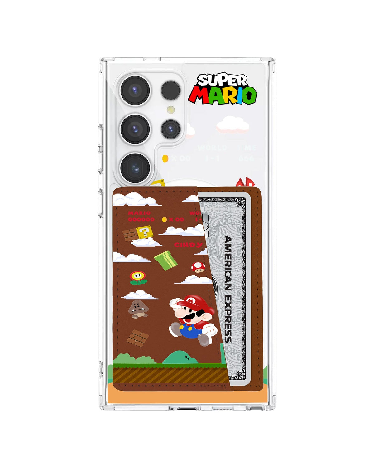 Android Leather Wallet Case - Play Mario