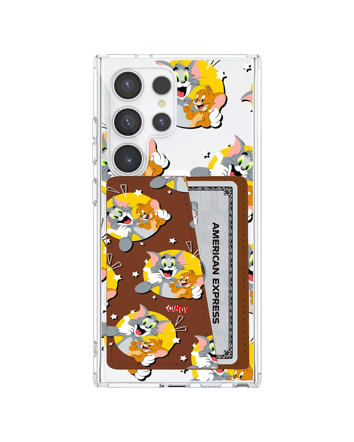 Android Leather Wallet Case - Tom And Jerry