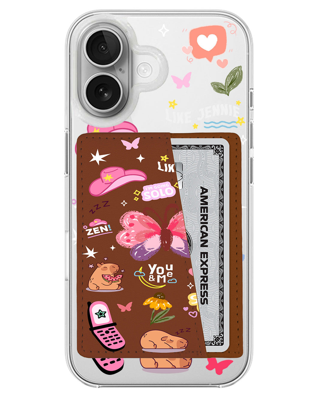 iPhone Leather Wallet Case - Jennie