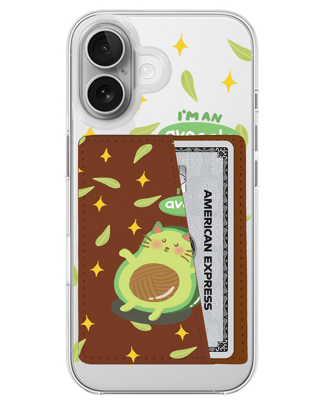 iPhone Leather Wallet Case - Avo