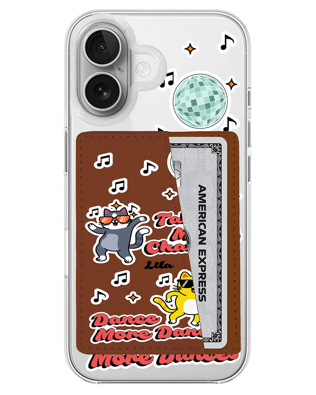 iPhone Leather Wallet Case - Dance Pawty