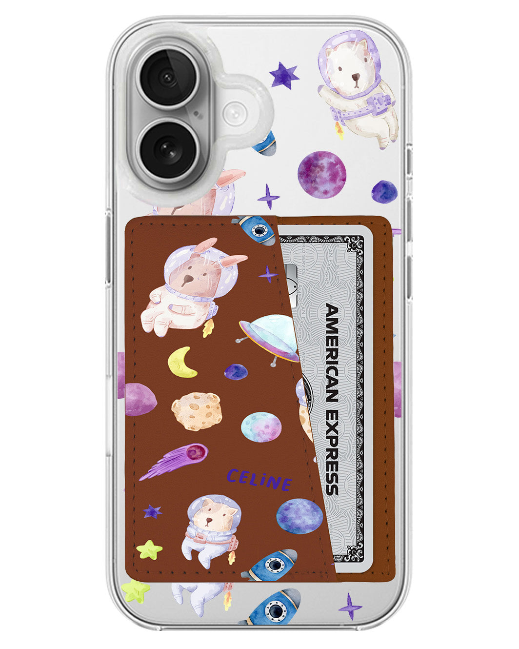 iPhone Leather Wallet Case - Animal Planet