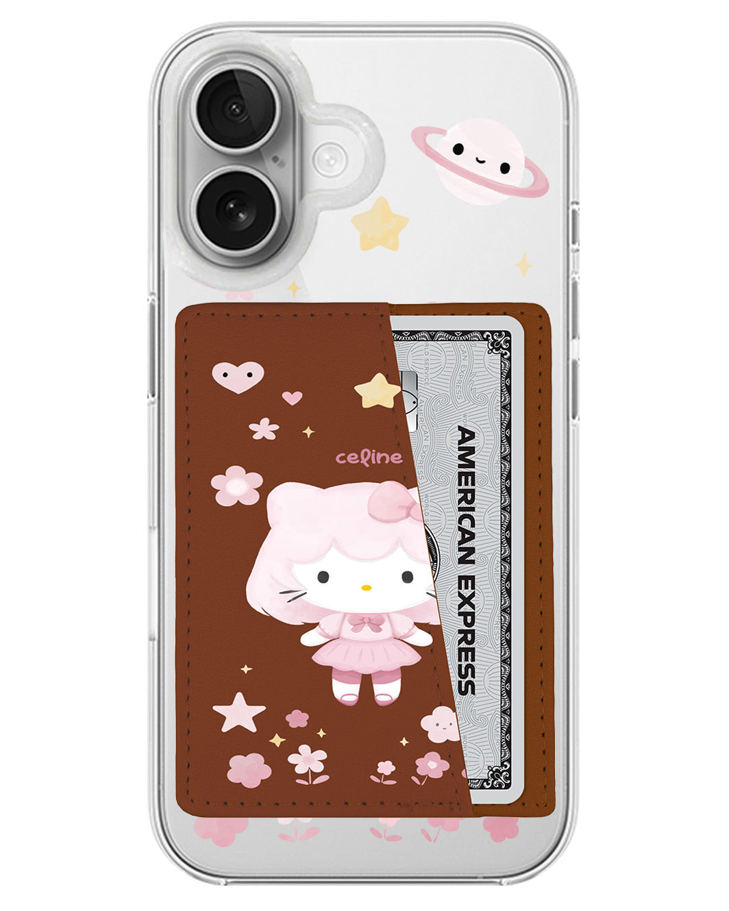 iPhone Leather Wallet Case - Hello Kitty