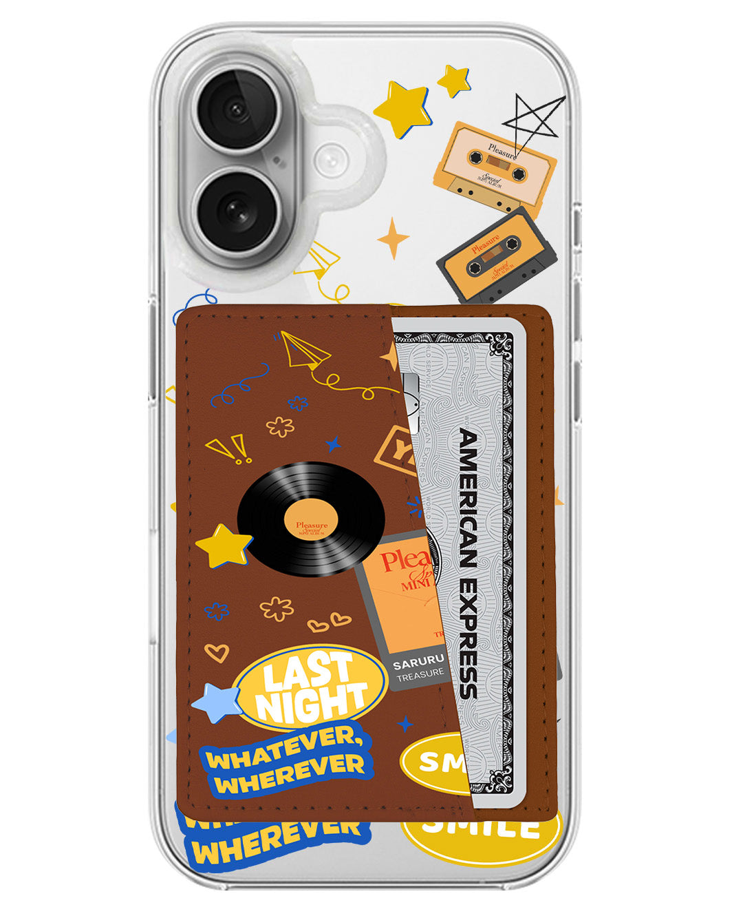 iPhone Leather Wallet Case - Treasure 3