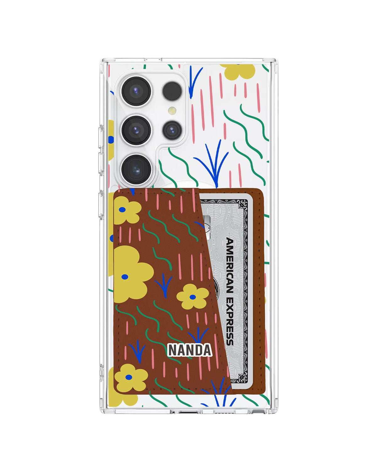 Android Leather Wallet Case - Scarlet Garden