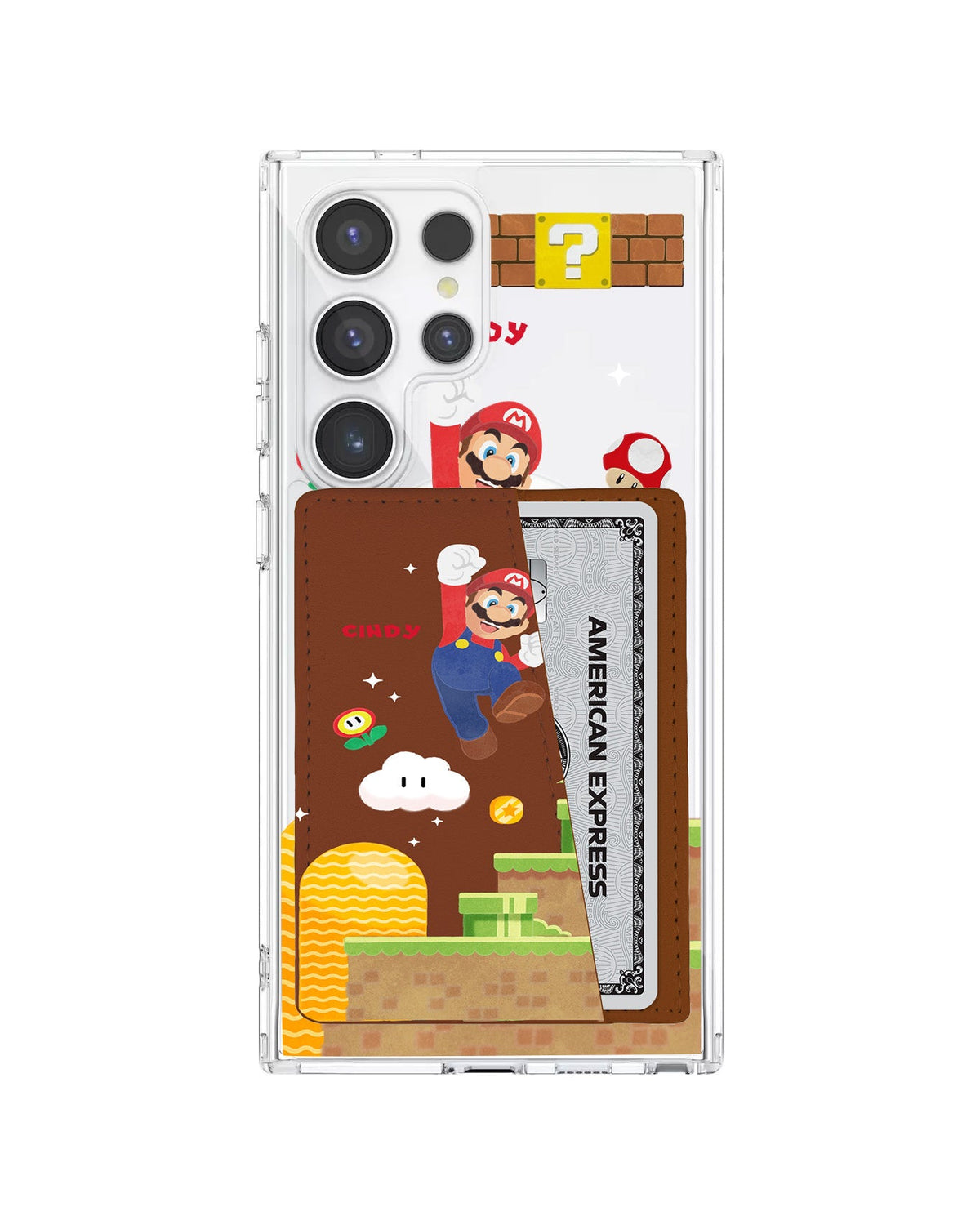Android Leather Wallet Case - Its Me Mario