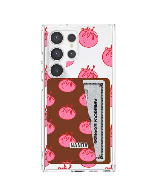 Android Leather Wallet Case - Tomato Pop